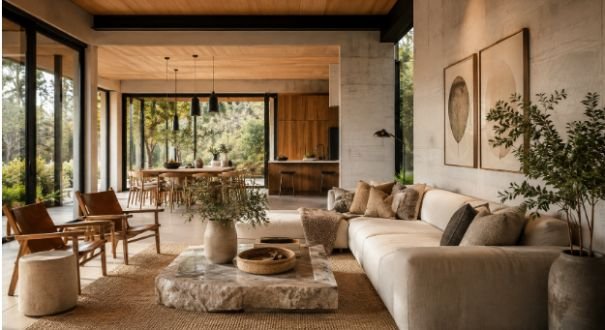 How to Combine Natural Materials in Modern Interiors With Modern Simplicity
