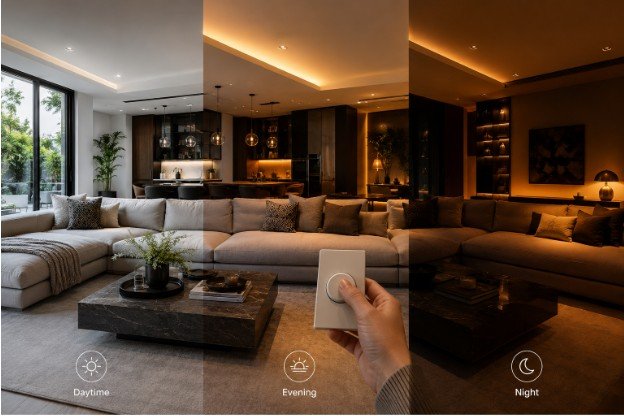 Use Dimmers to Change the Mood Throughout the Day