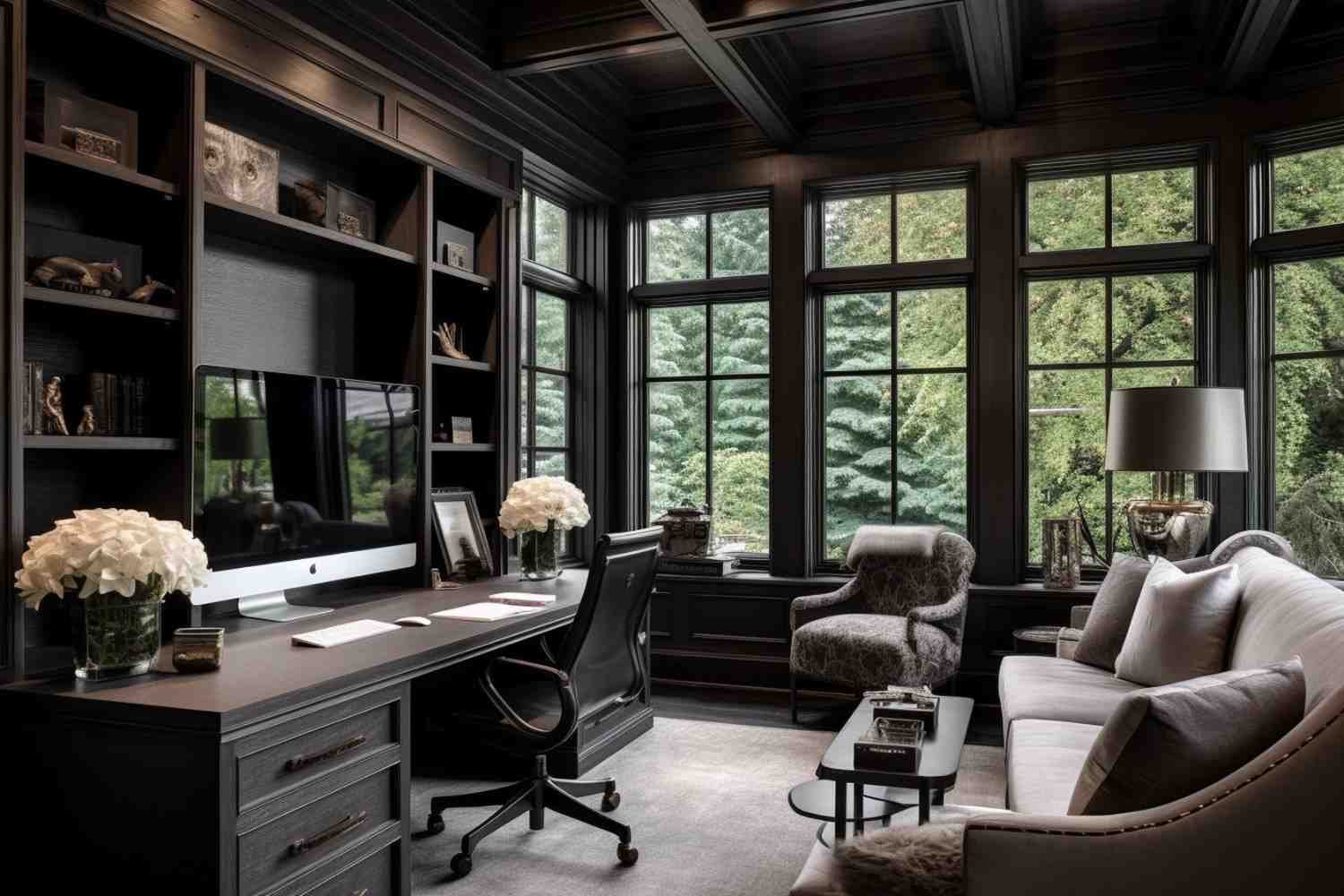 Which Desk and Chair Create a High-End Executive Workspace?